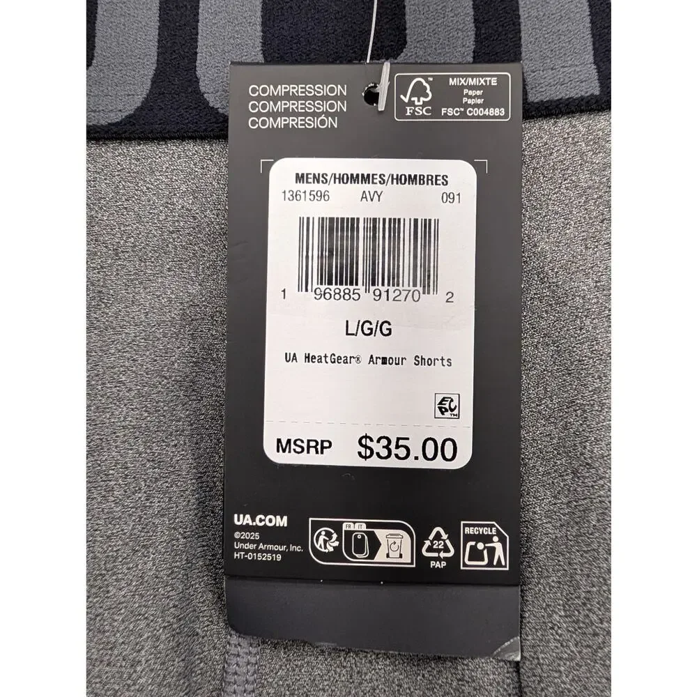 NWT Under Armour HeatGear Men's 6